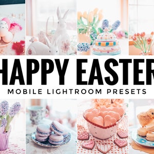 16 Mobile Lightroom Presets, Spring Lifestyle Preset, Easter Presets Blogger, Natural Lightroom Preset, Bright Instagram, vsco filters,