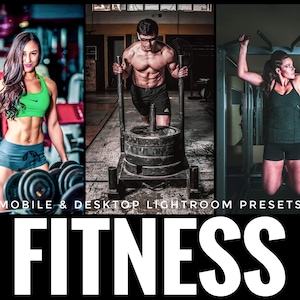 5 Fitness Mobile Lightroom Presets, Mobile Presets, Fitness Preset, Instagram Presets, Lightroom Presets, Best Presets, Bright Presets