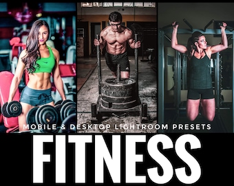 5 Fitness Mobile Lightroom Presets, Mobile Presets, Fitness Preset, Instagram Presets, Lightroom Presets, Best Presets, Bright Presets