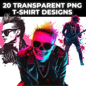 T Shirt Design Bundle Colorful Tshirt Designs Sublimation Bundle for Men Women Kids Digital Download High Quality Art, Clipart, Rock, Metal