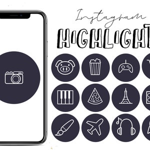 113 Instagram Story Highlights Icons Instagram Story Covers - Etsy