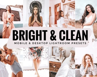 13 Mobile Lightroom Presets, Bright and Airy Presets, Lightroom Presets, Lifestyle Presets, Blogger Presets, Travel Presets, Summer Presets