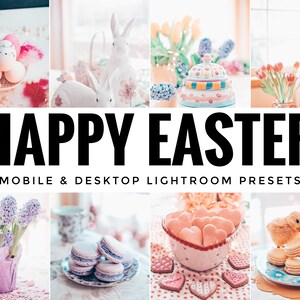 16 Mobile Lightroom Presets, Happy Easter, Lightroom Presets, iPhone Presets, Bright Photography Preset, Color Preset, Photo Enhancement
