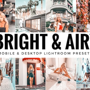 20 Mobile Lightroom Presets, Bright and Airy Presets, Lightroom Presets, Lifestyle Presets, Blogger Presets, Travel Presets, Summer Presets