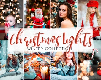 12 Christmas Mobile Lightroom Presets, Mobile Presets, Winter Presets, Instagram Presets, Lightroom Presets, Holiday Presets, Photo Editing