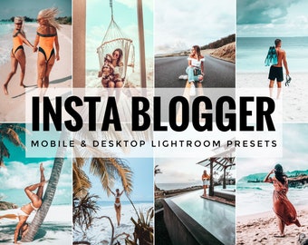 12 mobiele Lightroom-presets, INSTA BLOGGER-presets, Lightroom-presets, Blogger-presets, Bright-presets, Instagram, reispresets, presets