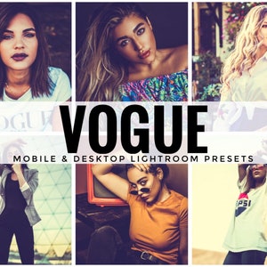 6 Mobile Lightroom Presets, VOGUE Presets, Lightroom Presets, Lifestyle Presets, Blogger Presets, Travel Presets, Summer Presets, Presets