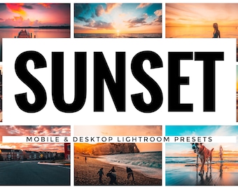 13 Mobile Lightroom Presets, SUNSET Presets, Lightroom Presets, Lifestyle Presets, Blogger Presets, Travel Presets, Summer Presets, Presets