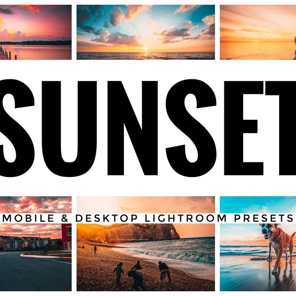 13 Mobile Lightroom Presets, SUNSET Presets, Lightroom Presets, Lifestyle Presets, Blogger Presets, Travel Presets, Summer Presets, Presets