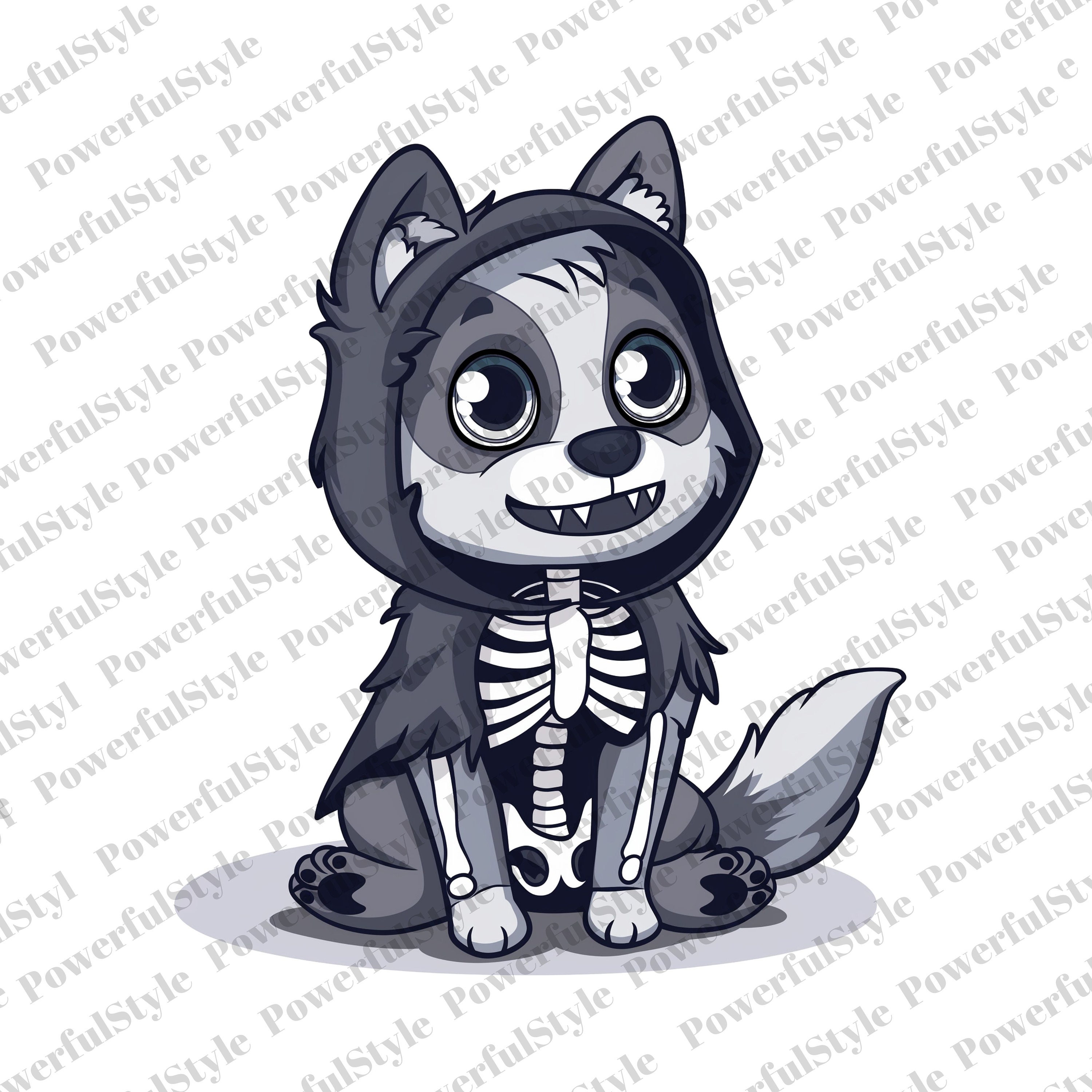 16 Animal Halloween Clip Art Bundle, Watercolor Halloween Clip Arts ...