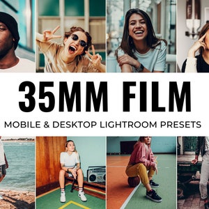 15 Lightroom Presets 35MM FILM for Mobile and Desktop Vintage Retro Filter, Grain Presets, Analog Film Preset for Instagram, Aesthetic