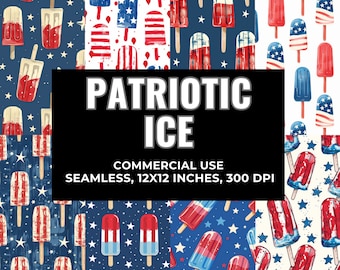 American Digital Papers, 4th of July Digital Paper Pack, Independence Day Patterns, Fourth of July Wallpaper for Crafts and Decor