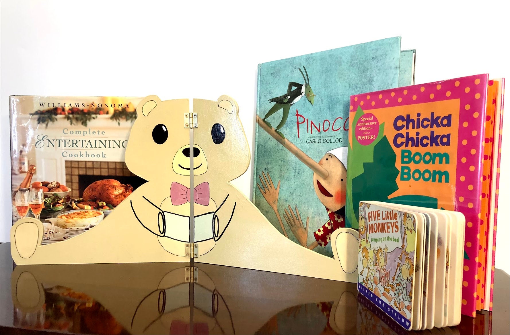 Teddybär Buch Stand Kinder Bilderbücher Stehen Tragbare | Etsy