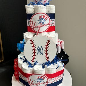 Football, Baseball, Soccer, or Basketball Diaper Cake
