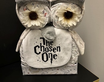 Owl Diaper Cake Gift