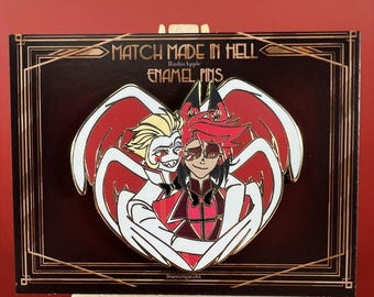 ハズビンホテル - RadioApple Alastor & Lucifer エナメルピンバッジ