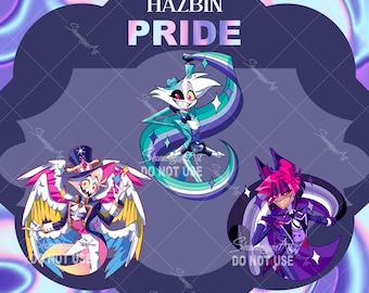 PRE-ORDER Hazbin Pride Enamel Pins
