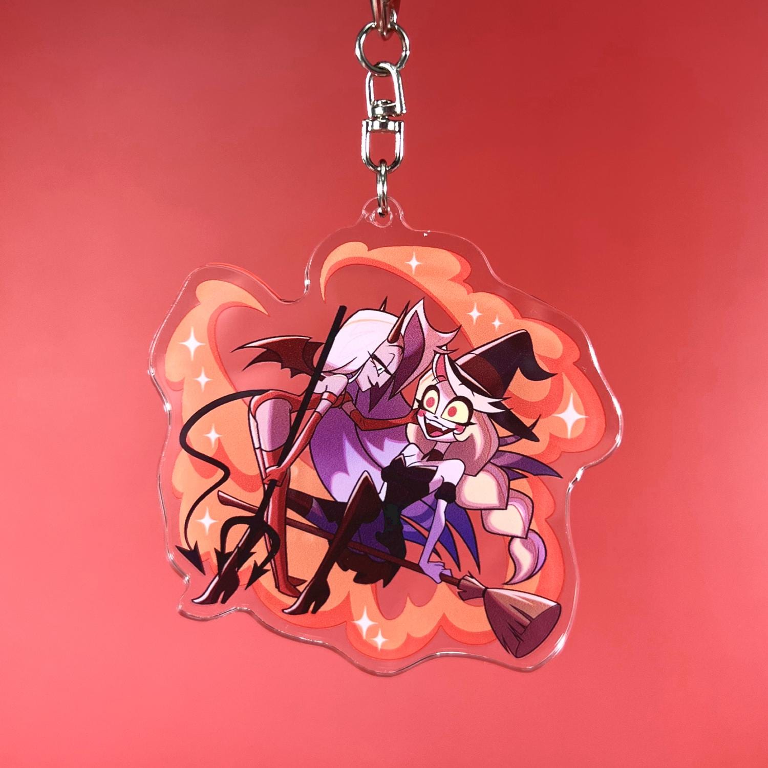 Hazbin Chaggie Halloween Acrylic Key-chain - Etsy