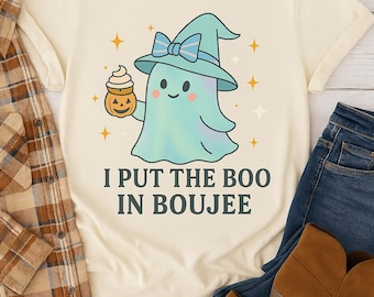 Boo in Boujee Digital Art: Spooky Chic PNG Clipart (Instant Download)