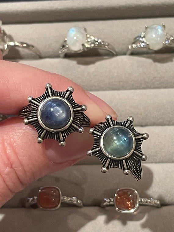 Adjustable Crystal Silver Ring / Herkimer Diamond… - image 4