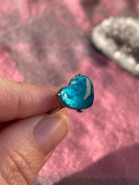 Adjustable Crystal Silver Ring / Herkimer Diamond… - image 5