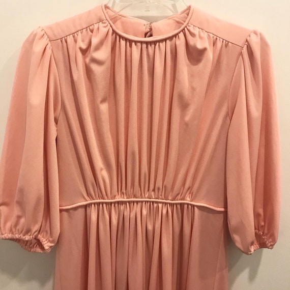 Vintage 70s Peach Dream Dress Gown