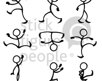 Dance Stick Figure People, Stickfigure, Stick Man, Stick Figure, Stick Figures, Stick People, Pdf, Svg, Dxf, Png, Cricut, Glowforge, Vector