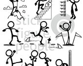 Communication Stick Figure People, Stickfigure, Stick Man, Stick Figure,  Stick Figures, Stick People, Pdf, Svg, Dxf, Png, Cricut, Vector