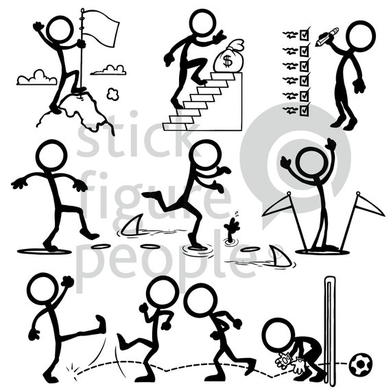 Leaning Stickman Vector PNG & SVG Design For T-Shirts