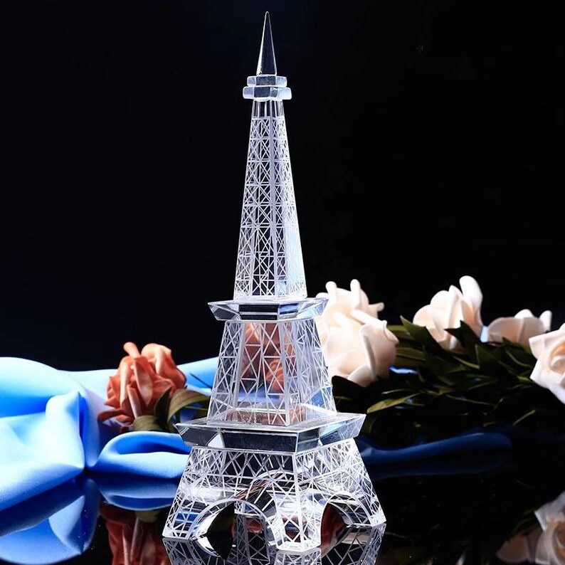 Crystal Eiffel Tower 8.6 3D Model Crystal Sculpture 3D Etsy