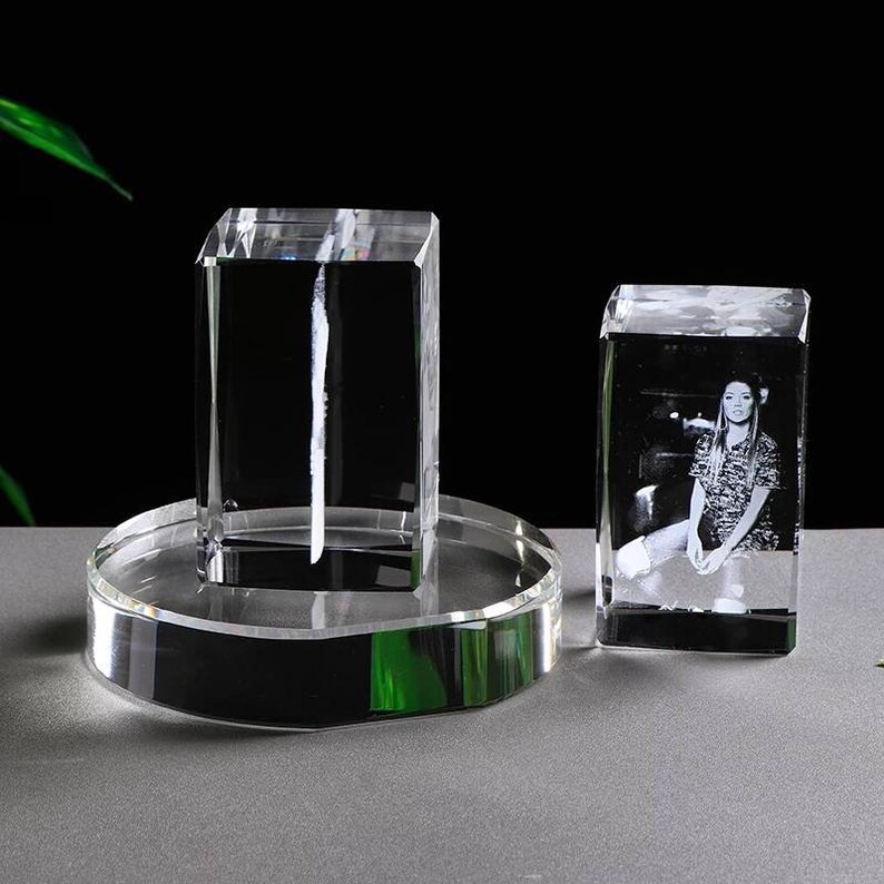 3D Laser Crystal Customized Photo Cube Laser Etched Etsy UK