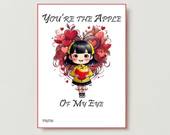 Card - You're the Apple of My Eye Valentine's Day