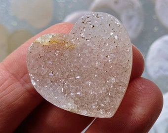 Champion Druzy Jewelry Supply Druzy Stone Pink Druzy Heart Shape Cabochon DIY Jewelry Loose Gemstones Valentines Gift