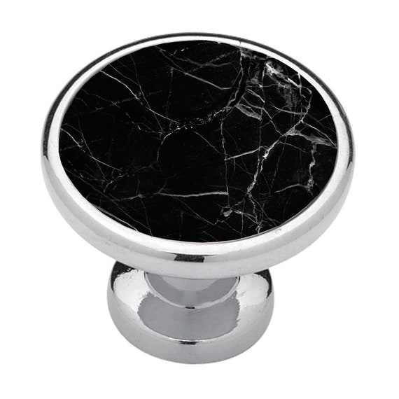 Black Granite Cabinet Knobs Drawer Pulls Kitchen Decor Etsy