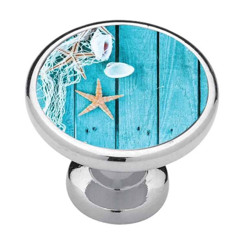 Starfish Knobs Drawer Pulls Kitchen Decor Bathroom Etsy