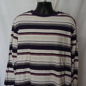 purple striped long sleeve