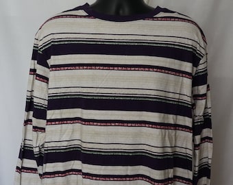 lila gestreiftes Longsleeve