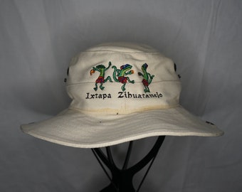 Vintage Ixtapa Zihuatanejo, Mexiko Boonie/Sonnenhut