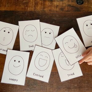 Feelings and Emotions Flashcards, Printable Flashcards, Big Feelings Flashcards, Classroom Flashcards, Social Emotional Learning Tools