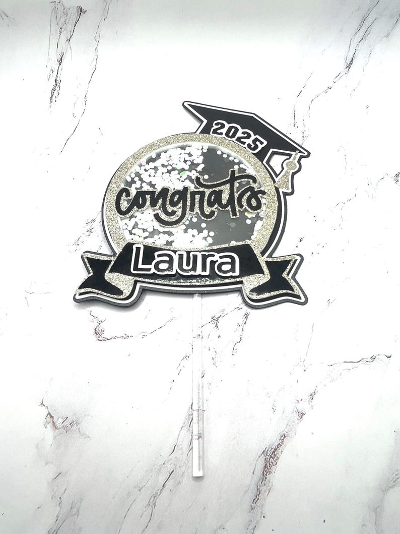 Graduation Shaker Topper | Handmade & Customized Topper - Etsy