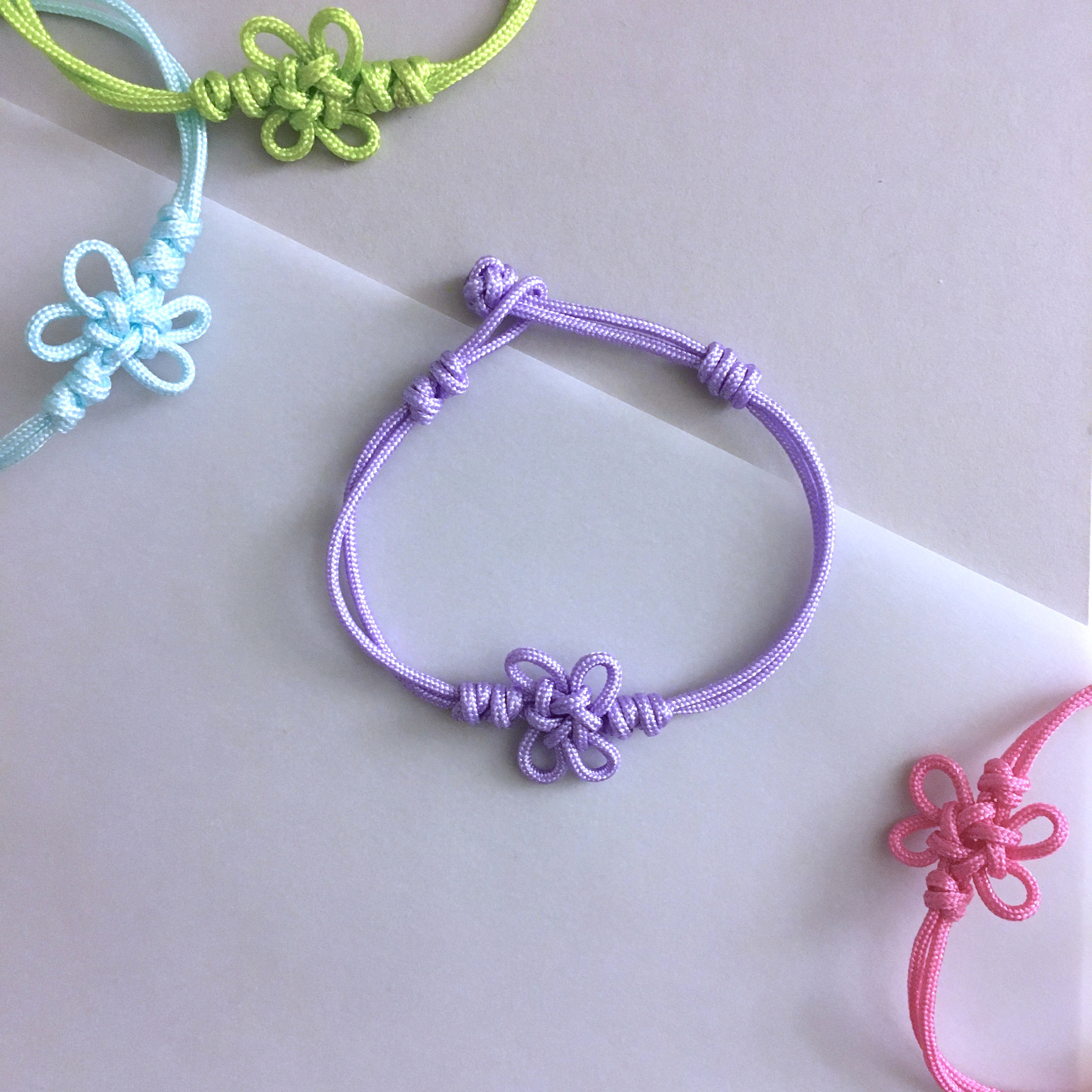 Korean Knot Bracelet Maehwa Knot Flower Knot Bracelet Etsy