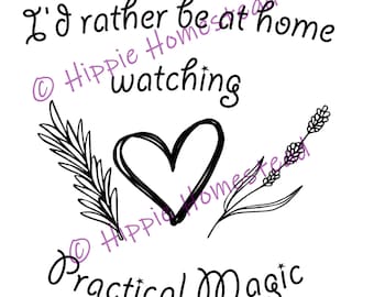 Prefiero estar en casa viendo magia práctica svg png cricut silueta corte archivo - DESCARGA DIGITAL SOLAMENTE
