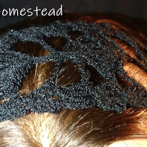 CROCHET PATTERN Black Lace Headband