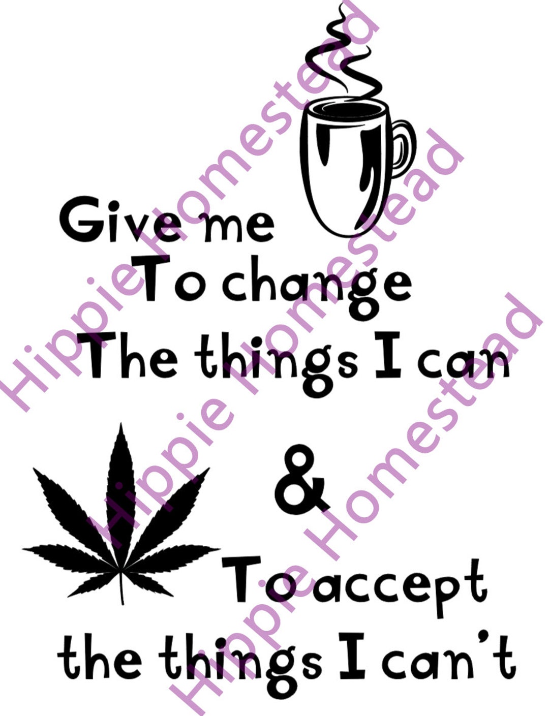 Coffee and Weed SVG Cut File DIGITAL FILE Instant Download Etsy