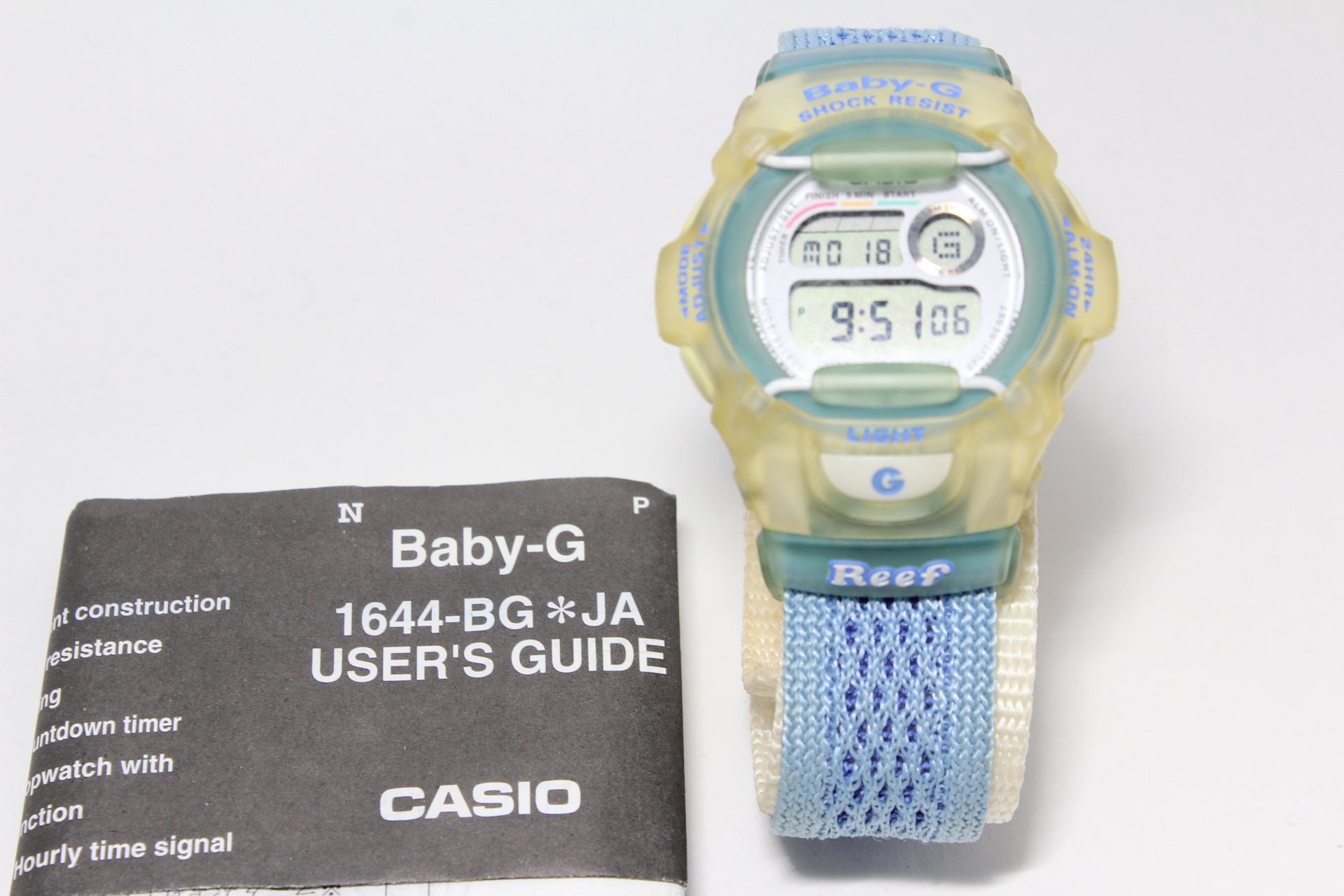 CASIO BG 370 Reef WCCS Blue White Band Watch Baby g Shock Resistant Manta Japan Etsy Australia