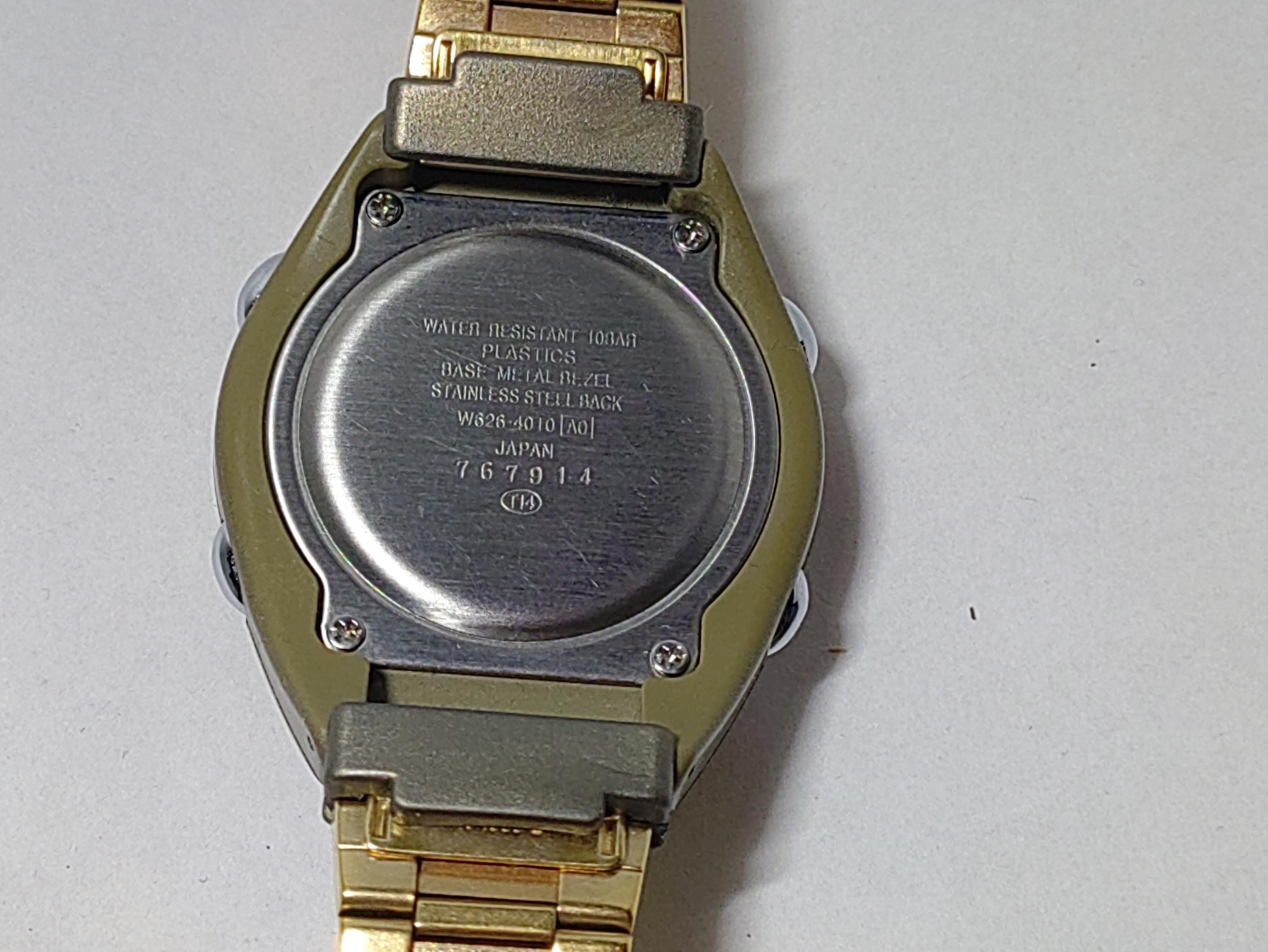 セイコー W626-4010 デジタル ヴィンテージ スポーツ ゴールドウォッチ