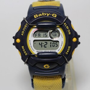 CASIO BG-340 X-treme Blue Yellow Baby-g Shock Resistant CASIO BG-340 X-treme Blue Yellow Baby-g Shock Resistant