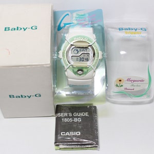 新しい時計CASIO BGT-101V Tripper White Blue Baby-g Shock Resistant Watch