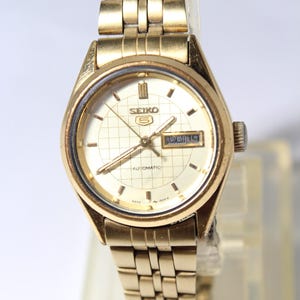 SEIKO 5 4206-0480 Gold Analog Vintage Automatic Watch - Etsy