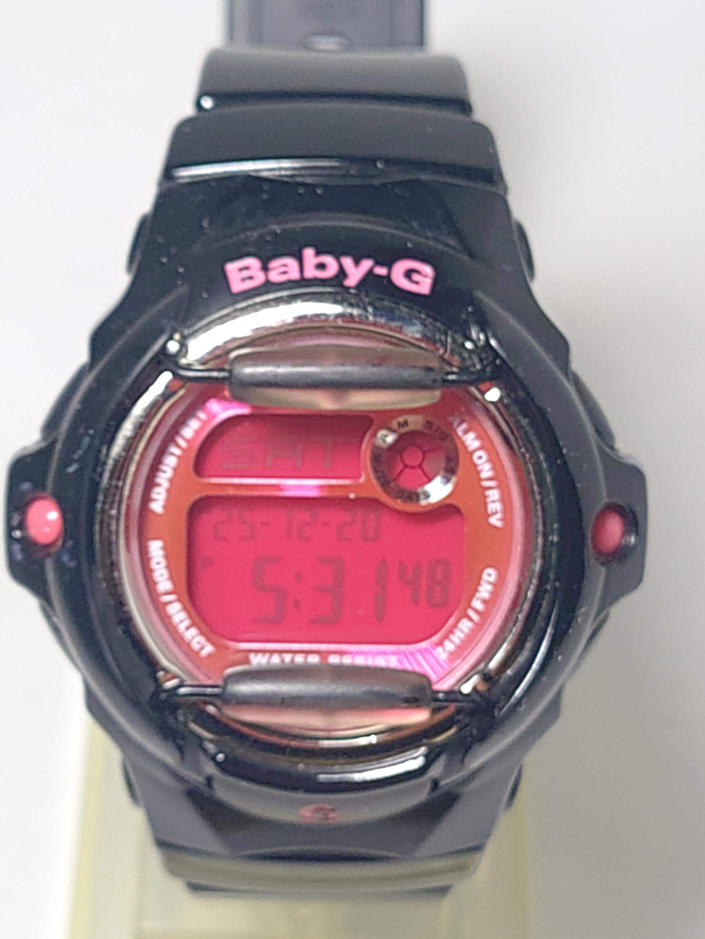 CASIO BG-169R Pink Black Baby G Shock Resistant Watch - Etsy